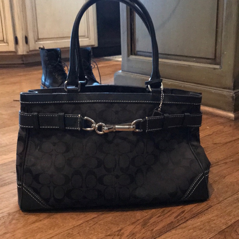 Black coach purse